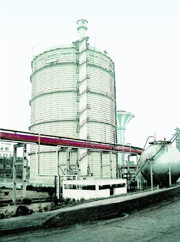 5万立方米 干式煤气柜工程 张家港沙钢集团